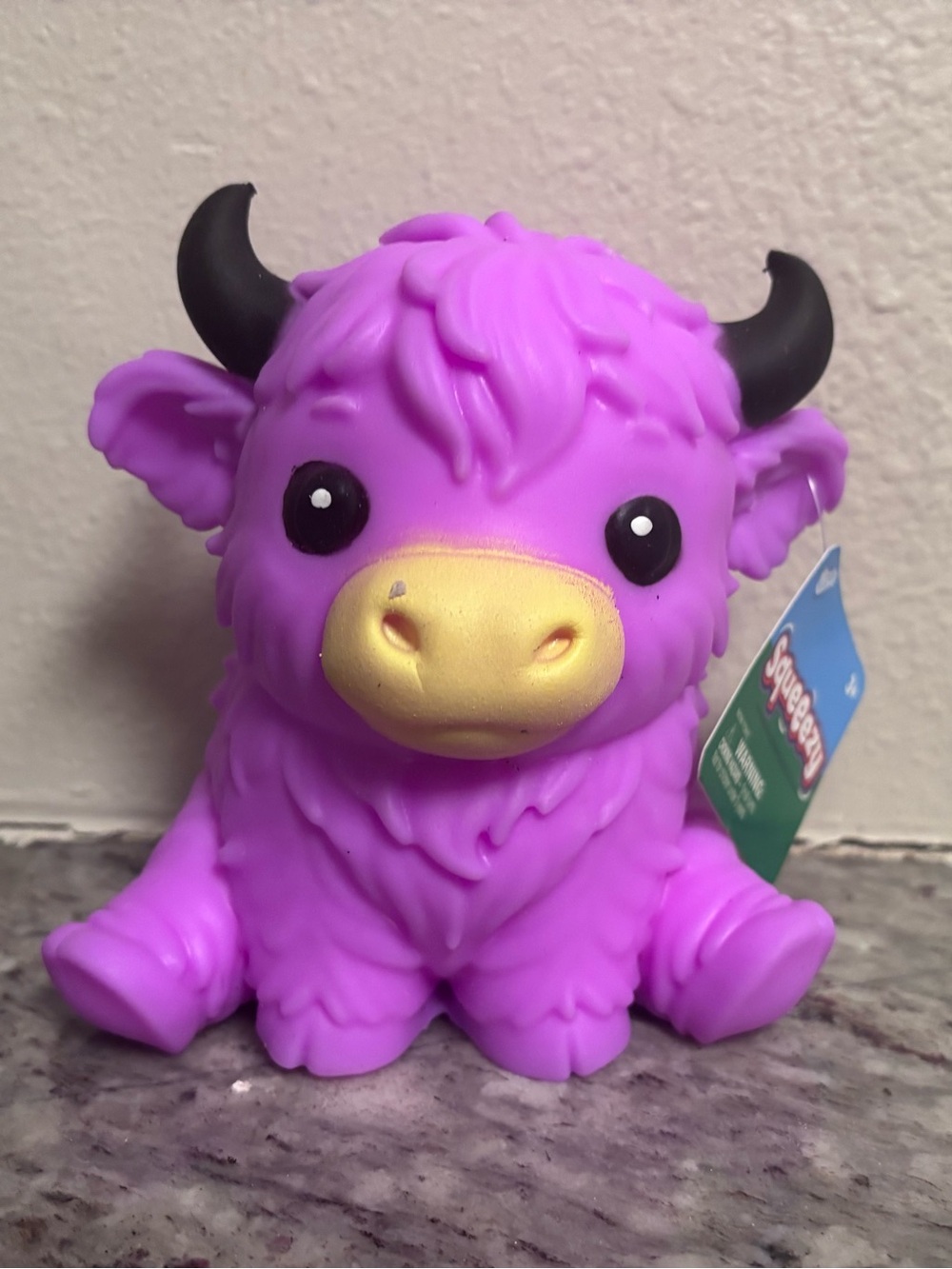 Sunny Days Squeeze Purple Highland Cow Squishy